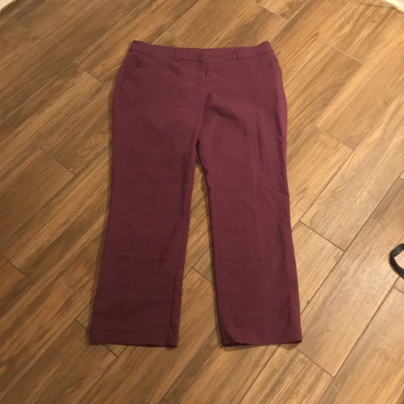 Apt. 9 Purple Torie Straight Leg Dress Pants - Picture 1 of 4